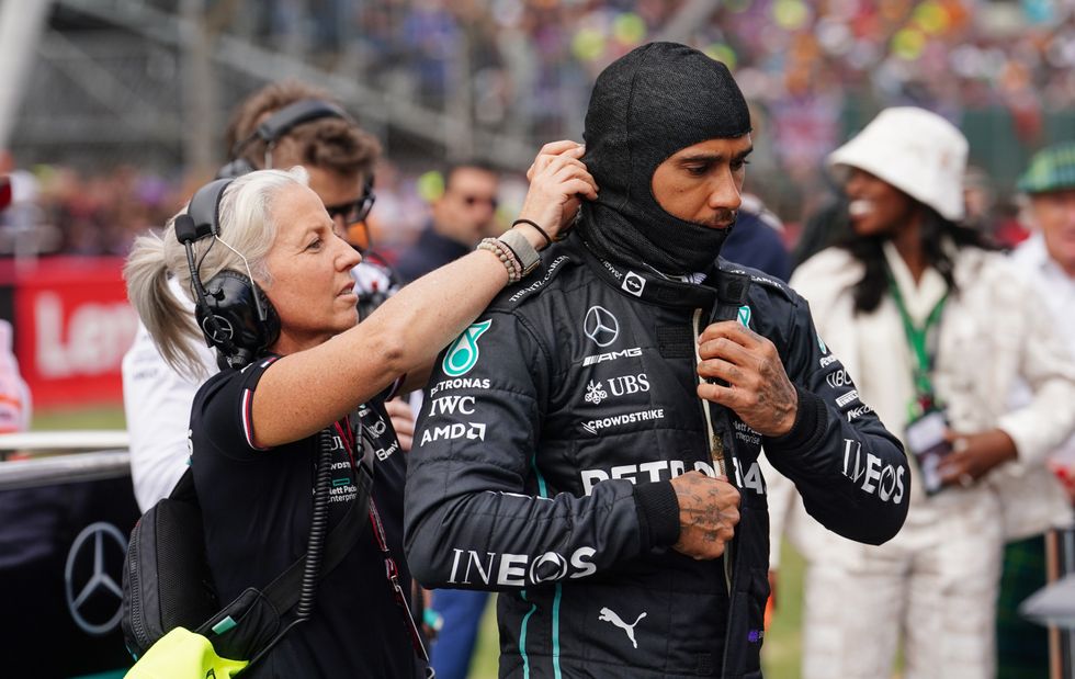 Lewis Hamilton and Angela Cullen