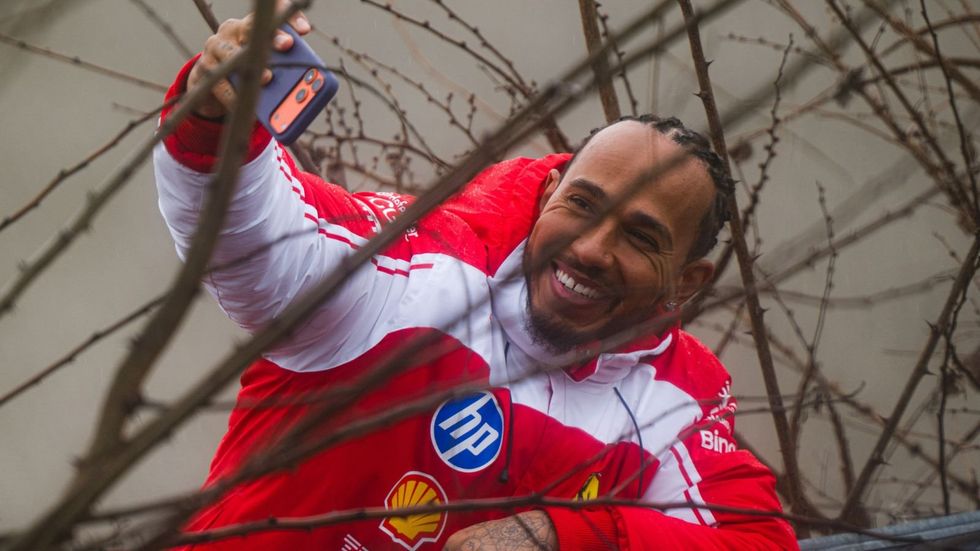 Lewis Hamilton has urged caution following Ferrari's impressive pace-setting performance at Barcelona's pre-season testing