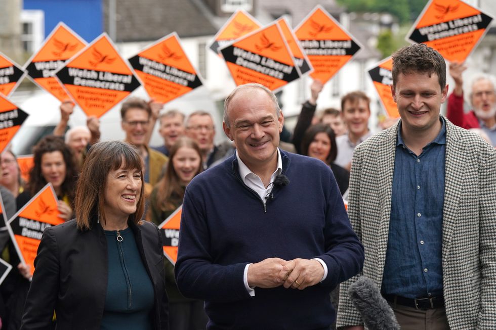Liberal Democrat Leader Sir Ed Davey appeared alongside campaigners