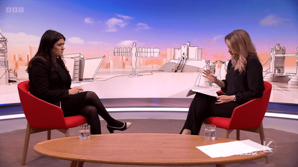 Lisa Nandy and Laura Kuenssberg