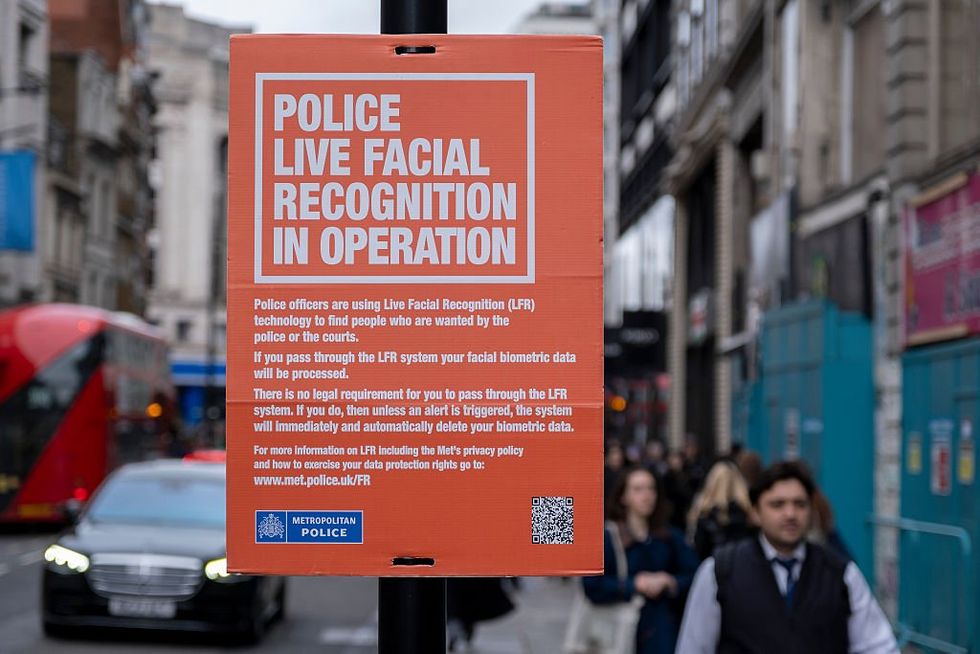 Live facial recognition camera