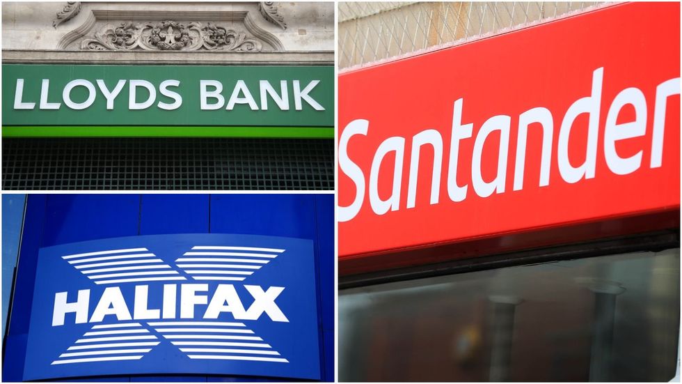 Lloyds, Santander and Halifax branches