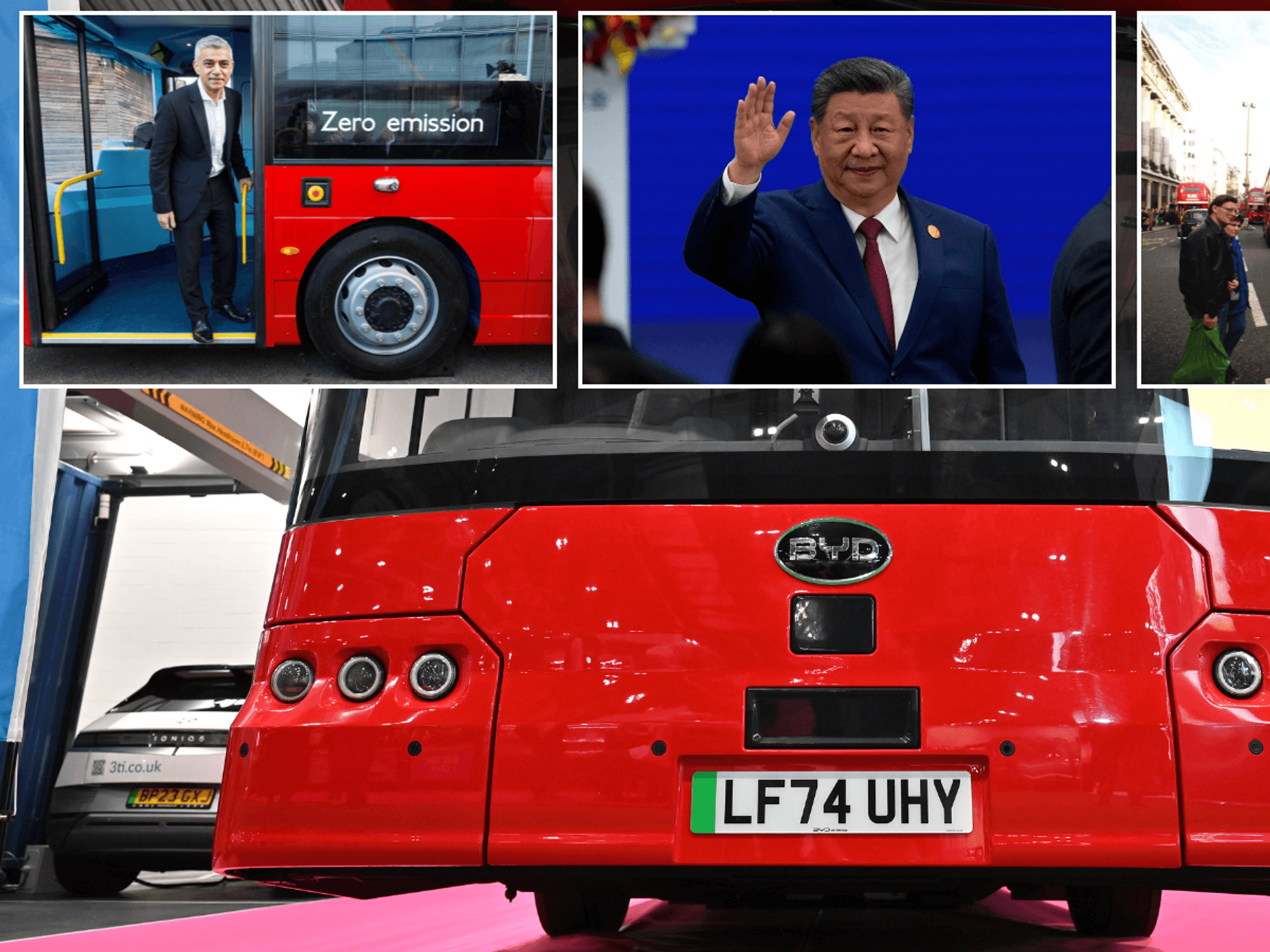 London buses, BYD bus, Sadiq Khan and Xi Jinping