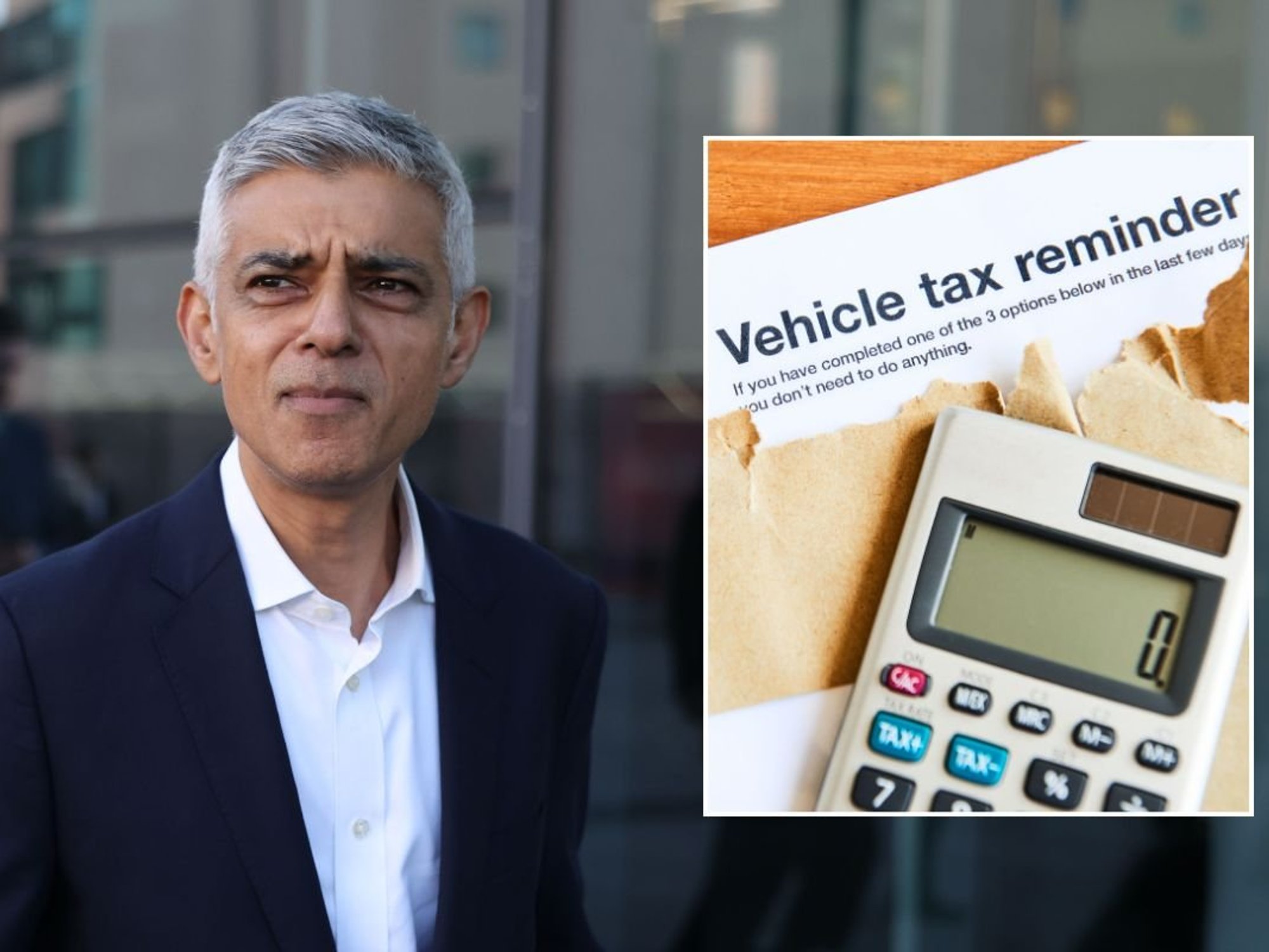 London Mayor Sadiq Khan and a car tax reminder