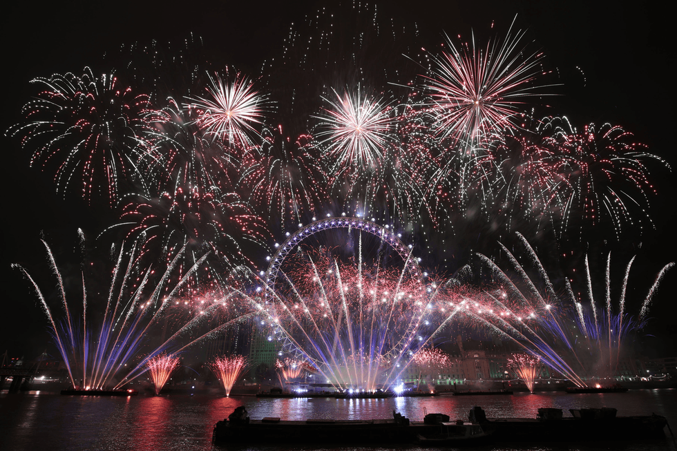 London New Year fireworks