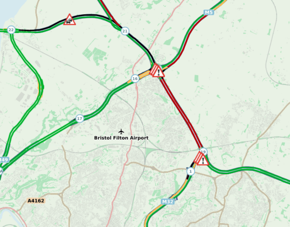 Long delays are being seen on the M4 this morning