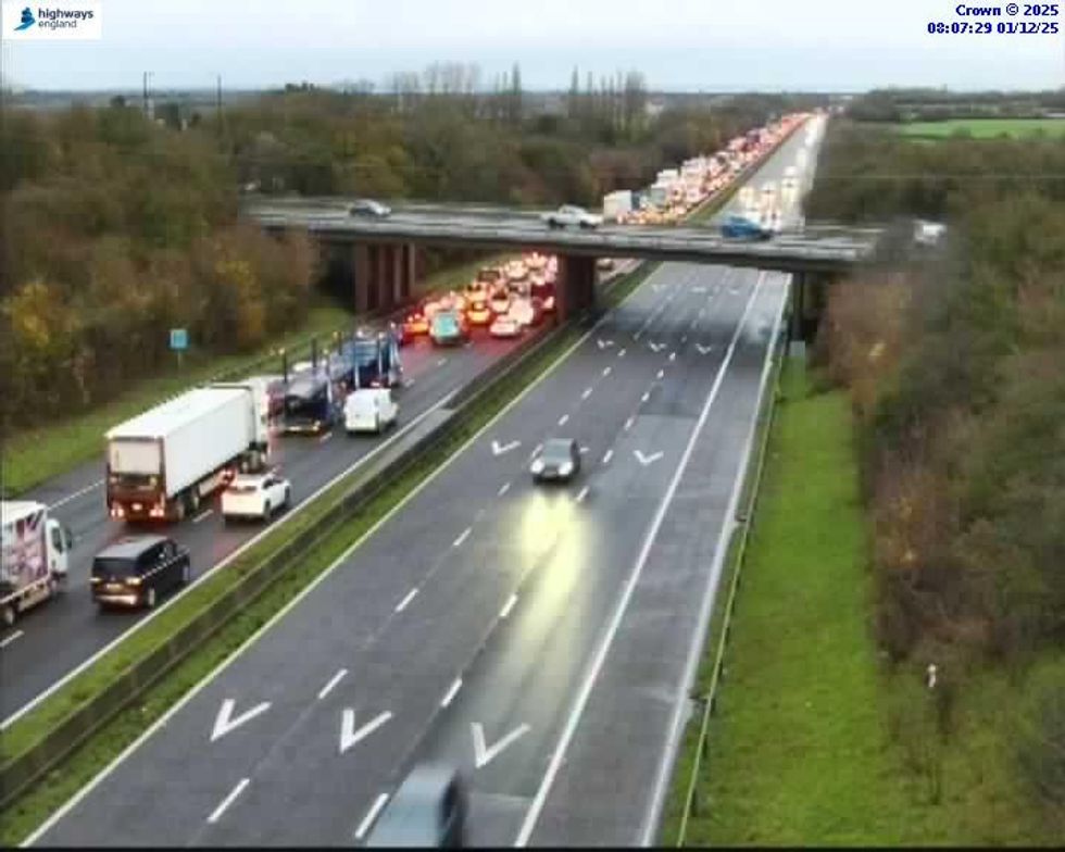 Long delays remain on the M5 following the incident