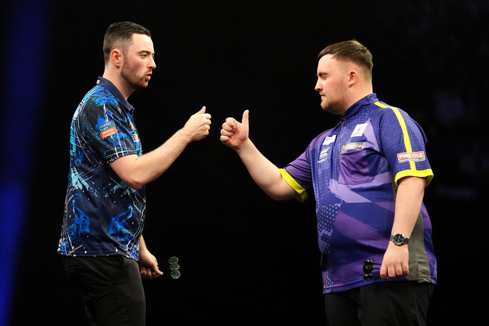 Luke Humphries paid his respects to Luke Littler after the match