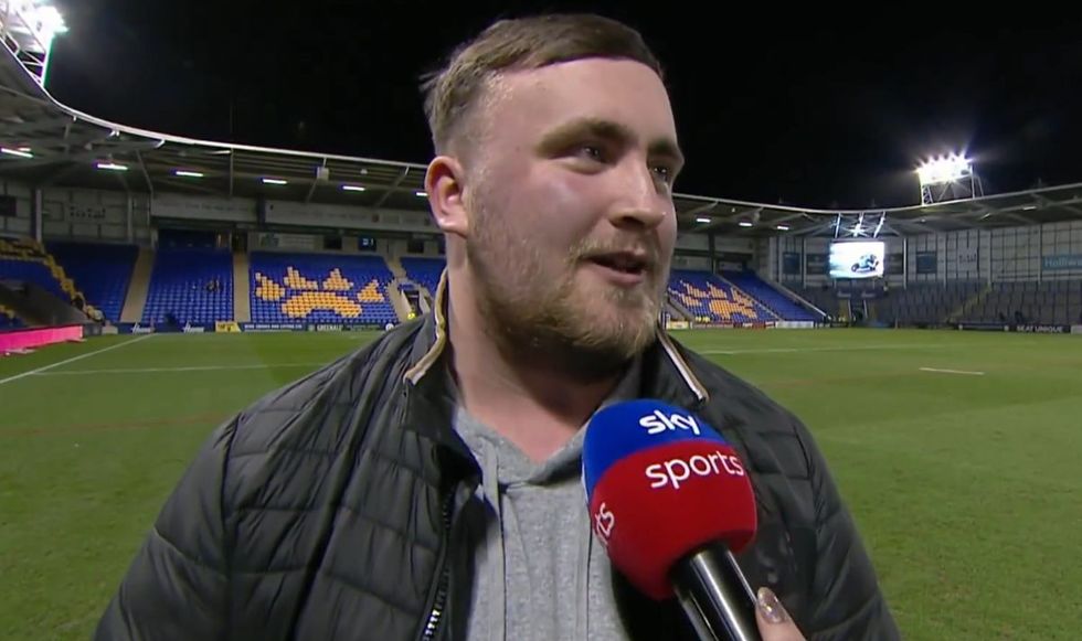 Luke Littler was bursting with pride