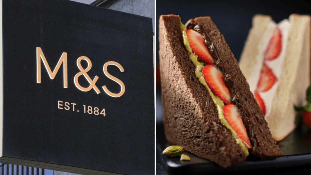 M&S sign / M&S sweet sandwiches