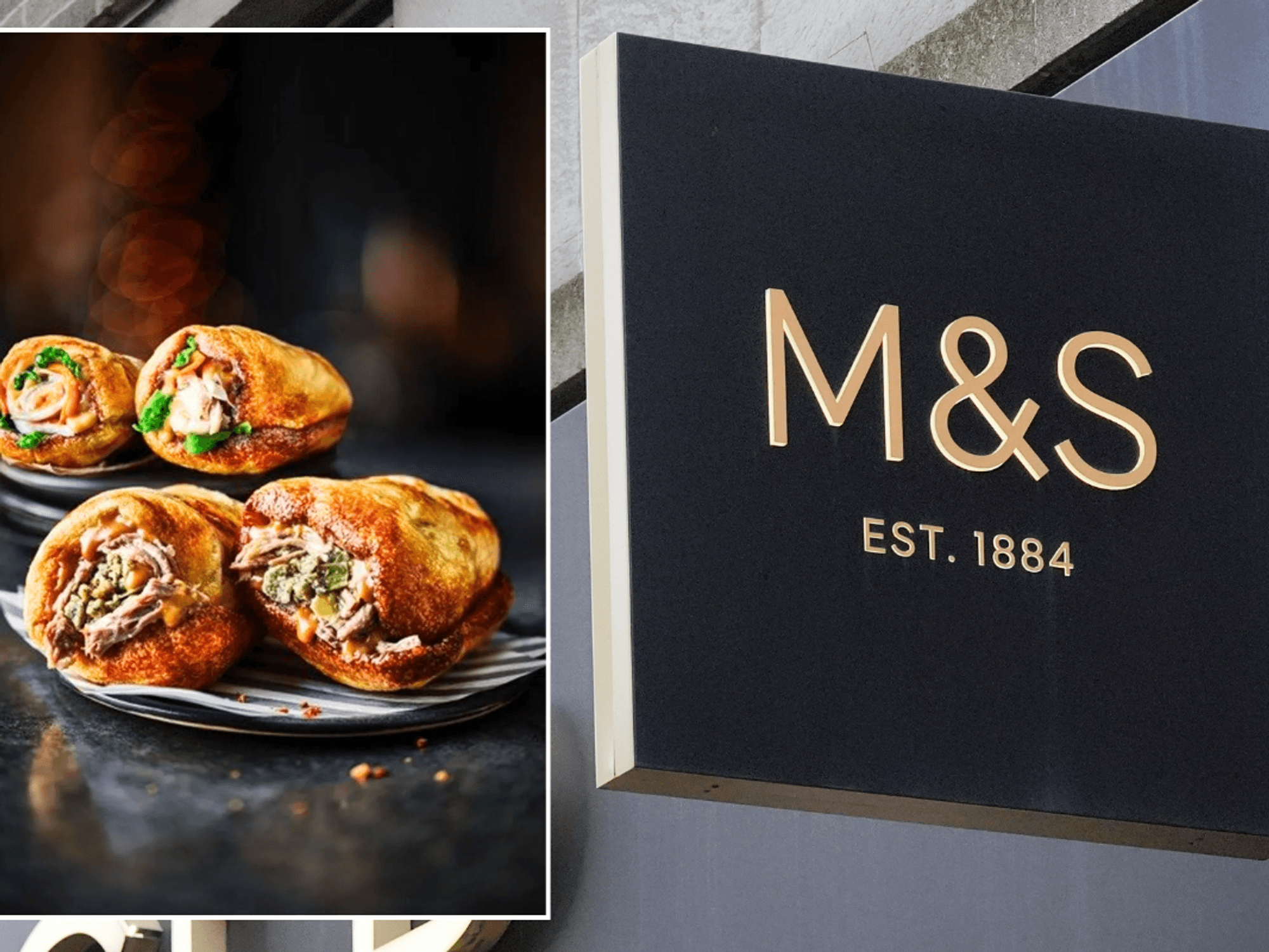 M&S Yorkshire Pudding Wraps / M&S store sign