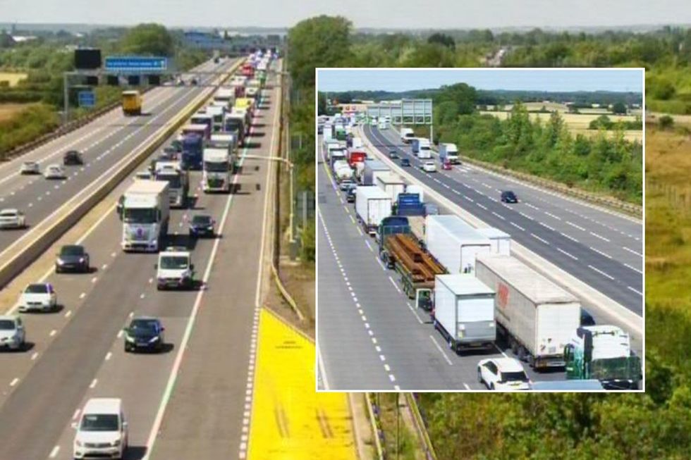 M1 traffic jam