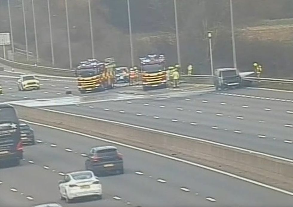 M1 vehicle fire