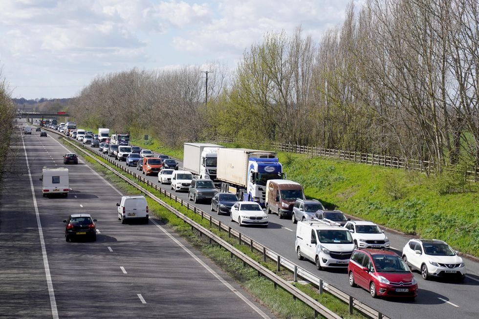 M2 motorway traffic