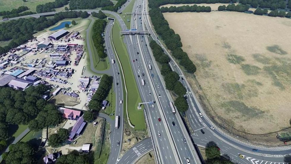 M25 slip road