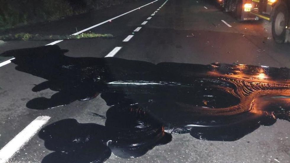 M40 oil spill