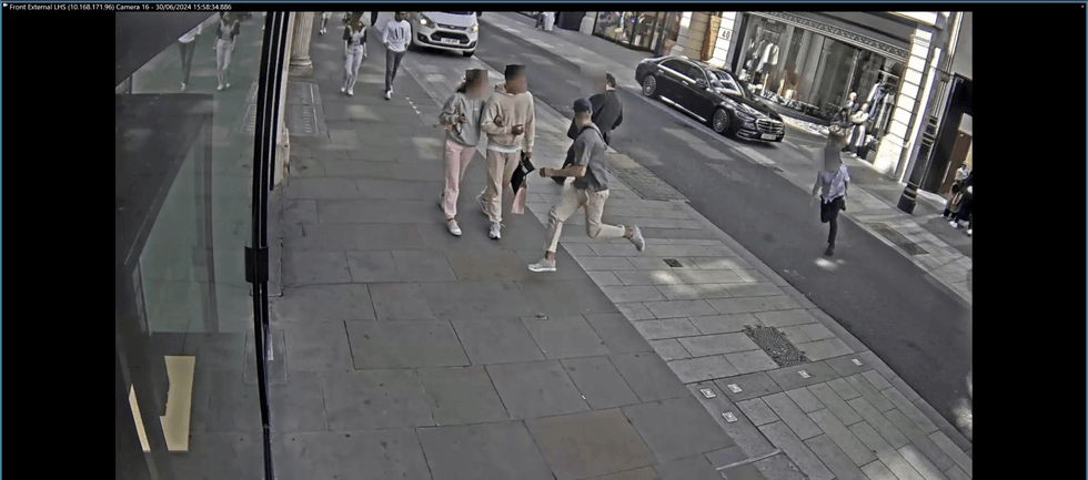 Man chases after him