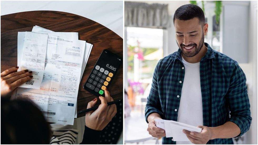 Man happy at letter