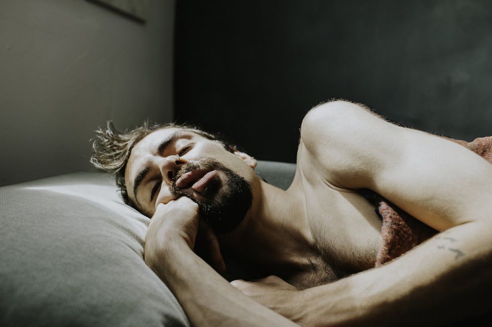 Man in bed