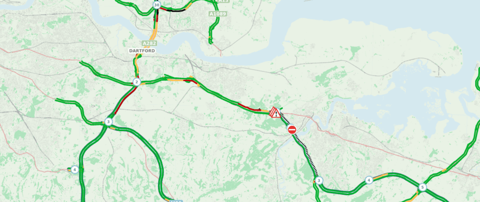 Map of M2 closures