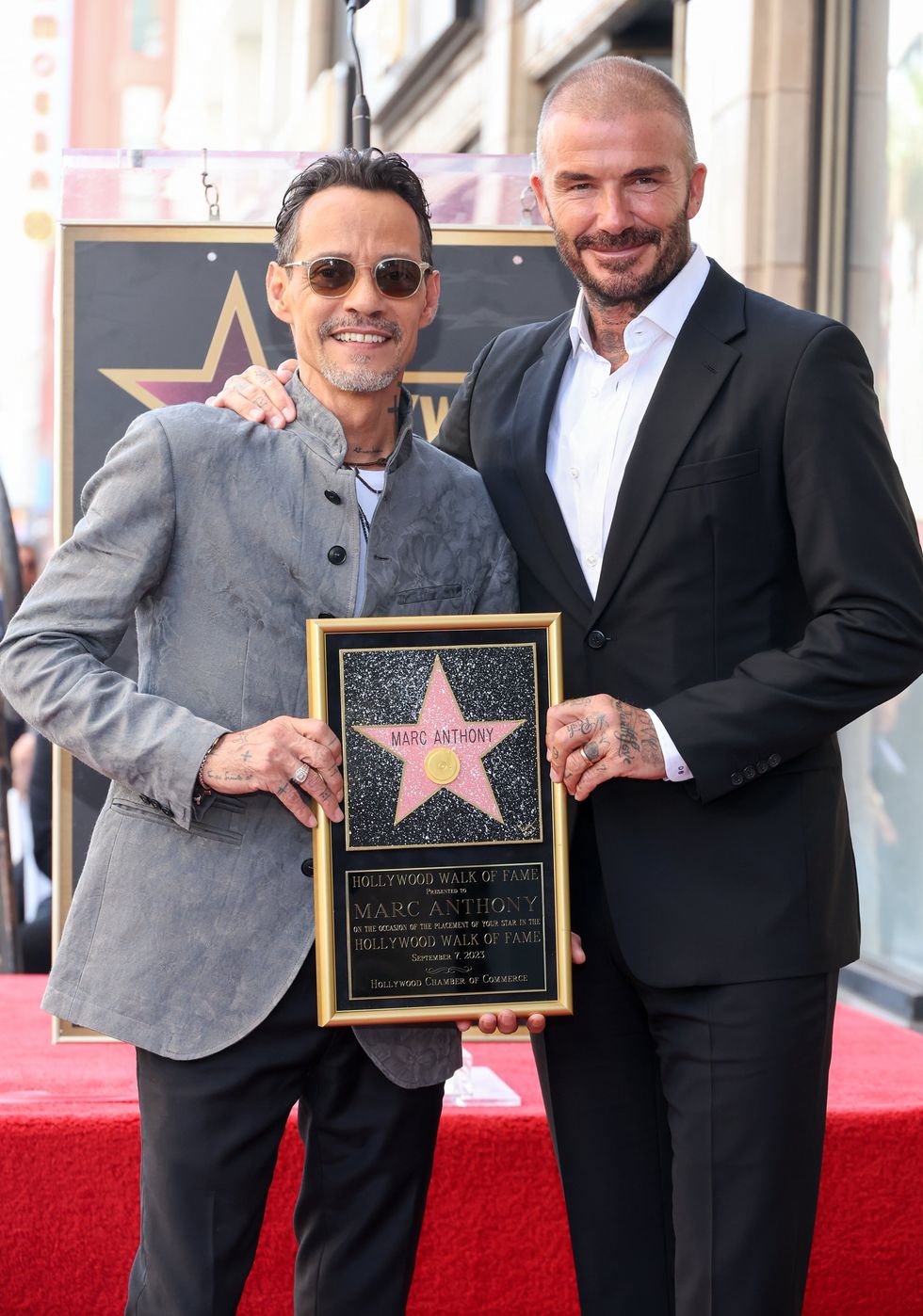 Marc Anthony and David Beckham are close pals