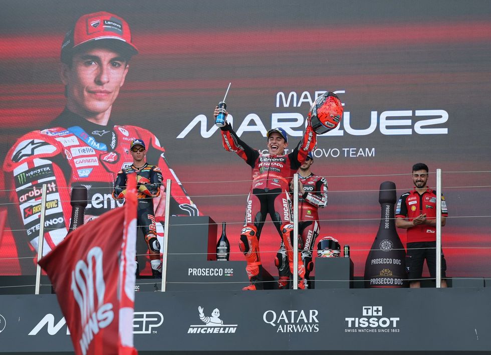 Marc Marquez secured an emotional victory at the Hungarian Grand Prix