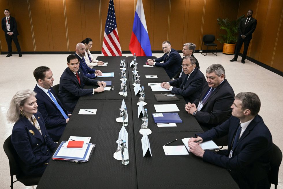 Marco Rubio and counterpart Sergei Lavrov