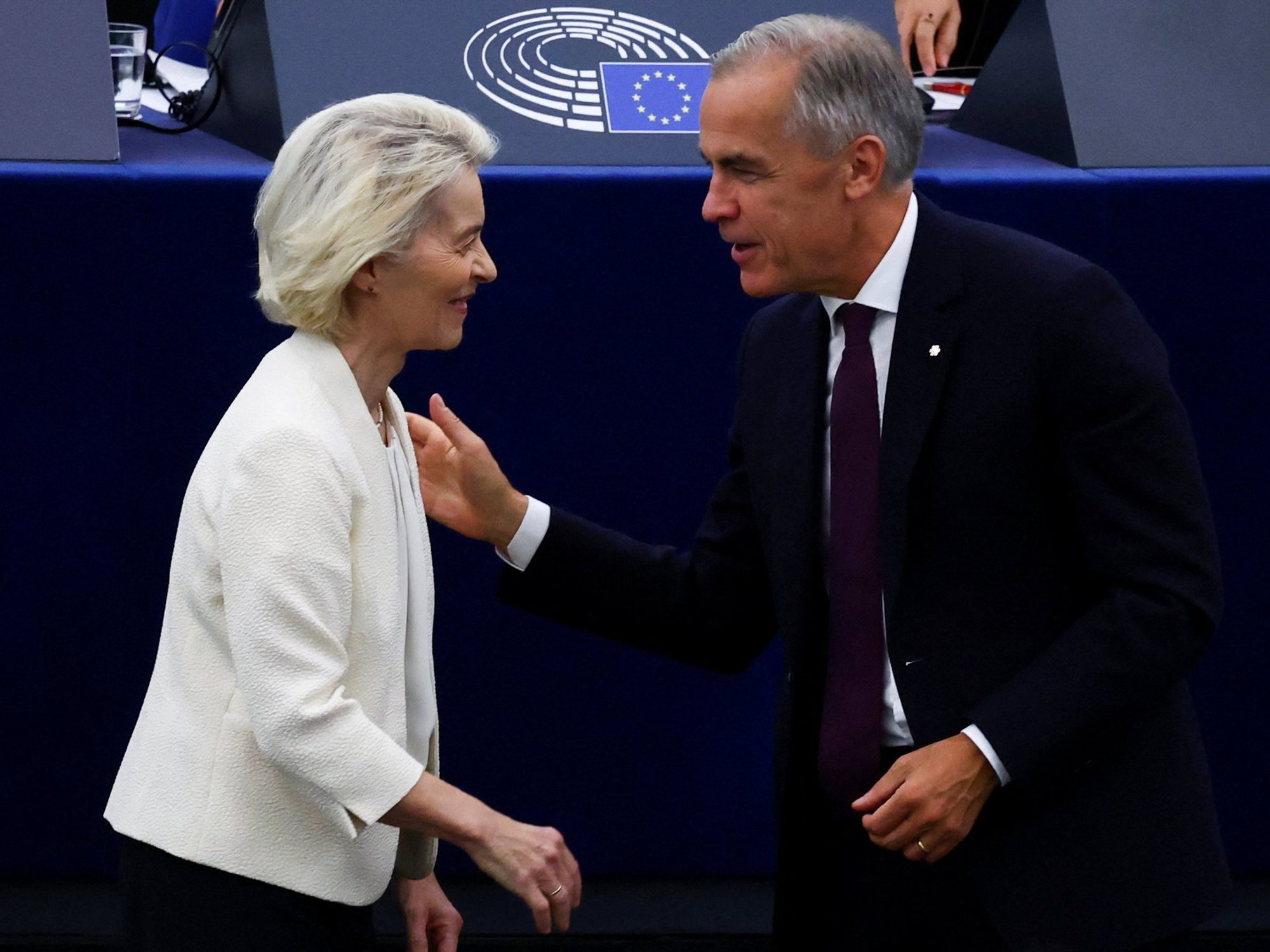Mark Carney and Ursula von der Leyen