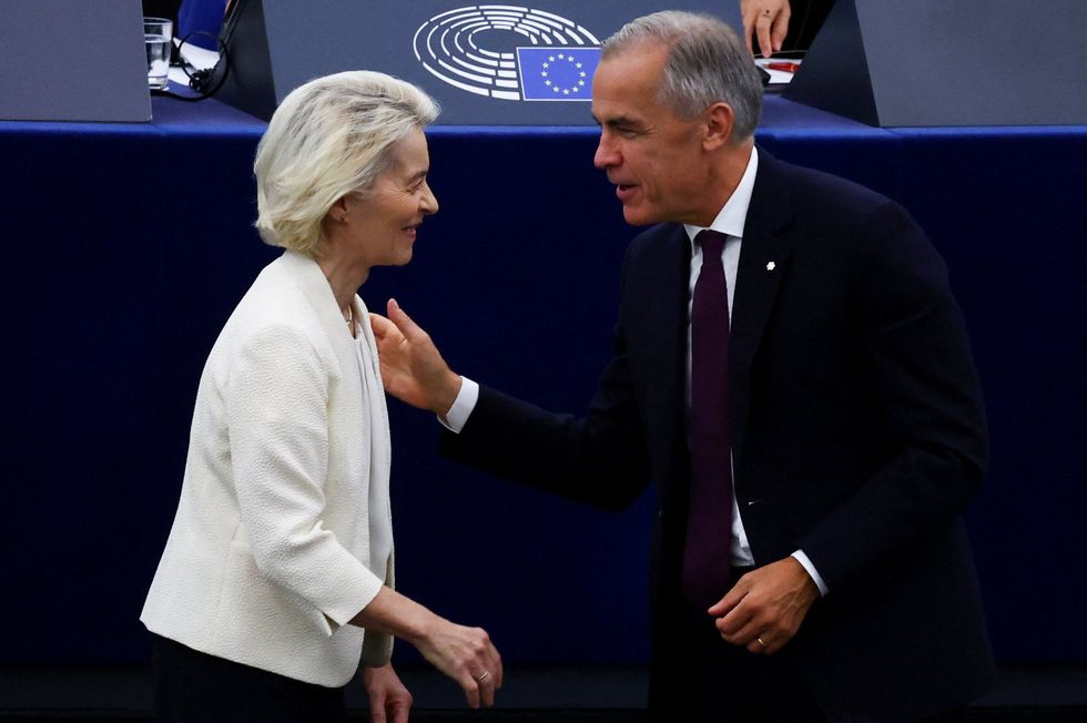 Mark Carney and Ursula von der Leyen