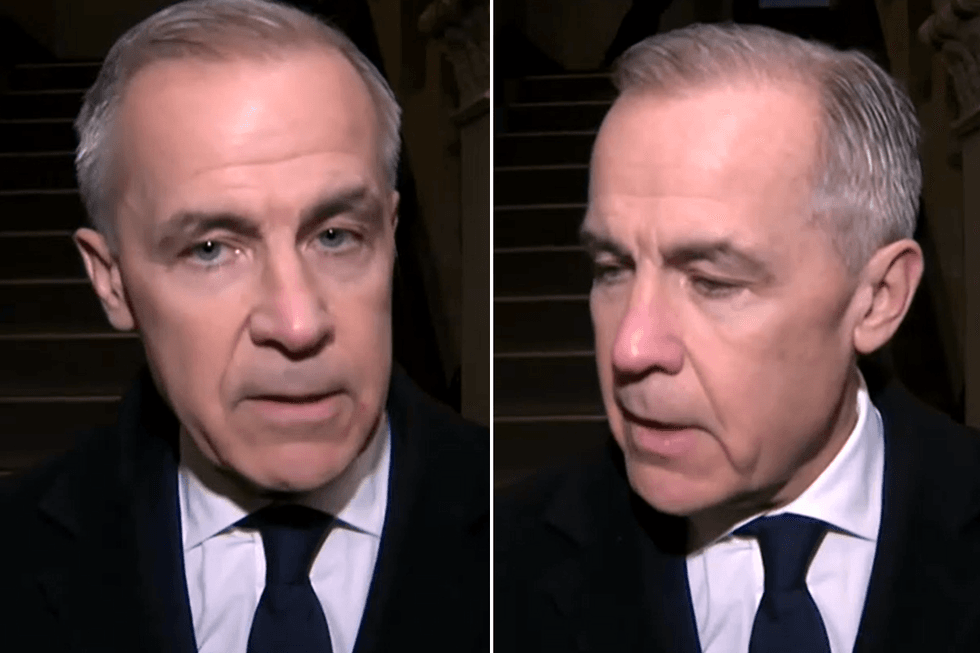 Mark Carney breaks down in tears after deadly shooting at school in small town
