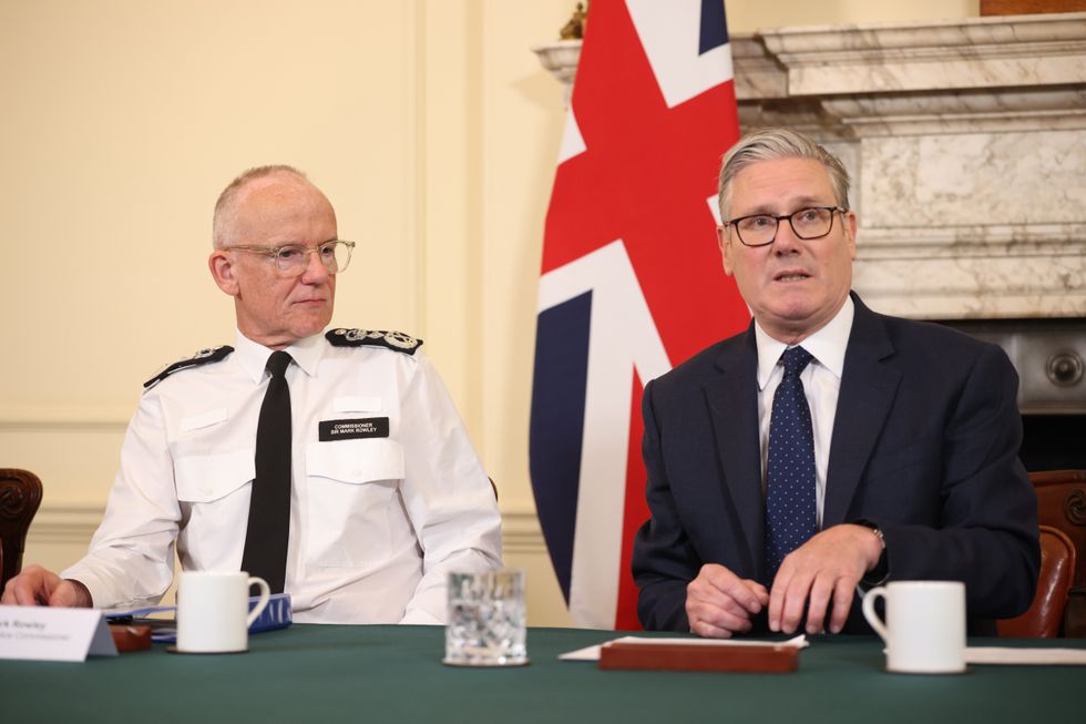 Mark Rowley and Keir Starmer