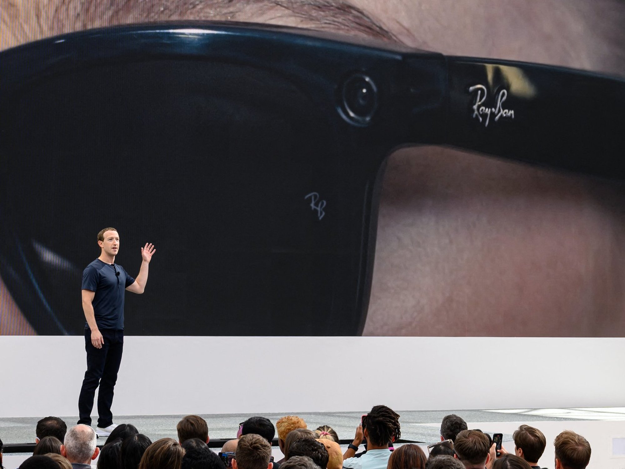 mark zuckerberg glasses on-stage