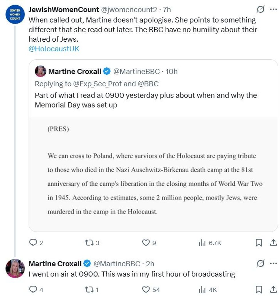 Martine Croxall X post