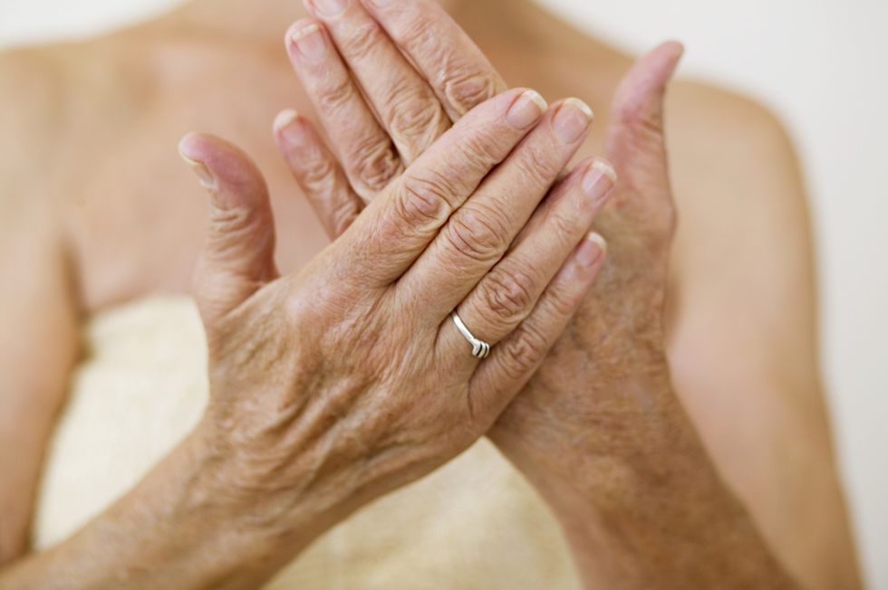 mature hands