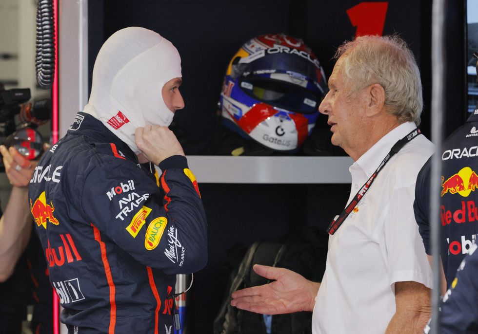 Max Verstappen and Helmut Marko
