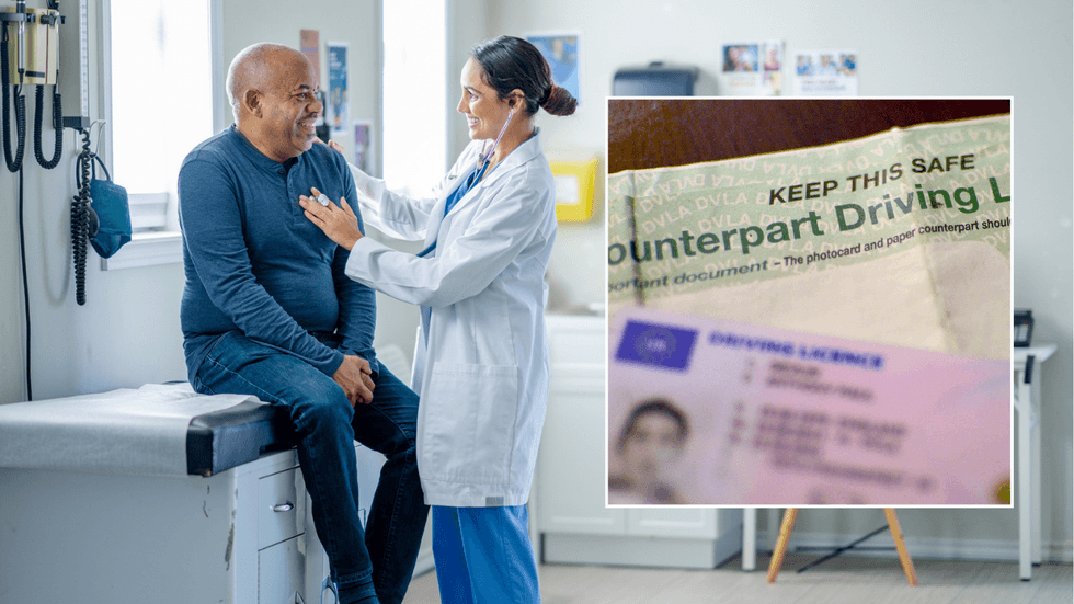 Medical check and driving licence