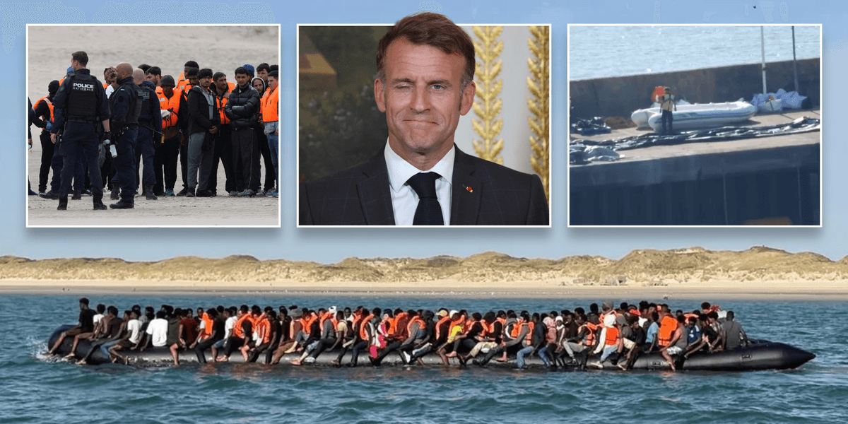 France admits there's 'no limit' to mega-dinghy migrants while French police stand and watch boats launch