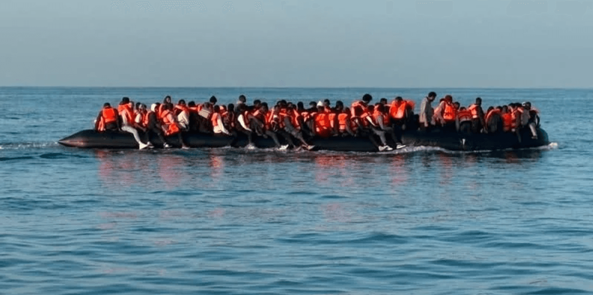 Mega dinghy carrying 140 illegal migrants launches from furthest ever point in Channel