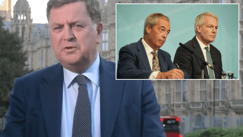 Mel Stride, Nigel Farage and Danny Kruger