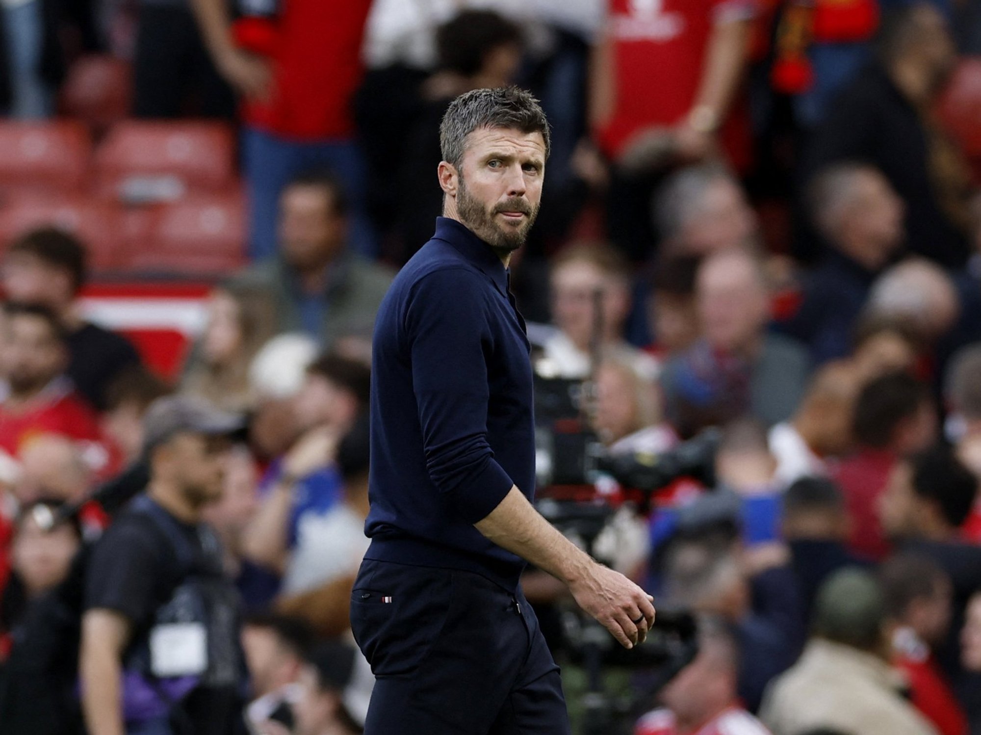 Michael Carrick has called on his Manchester United squad to use the controversial derby goal against City as motivation in the League Cup
