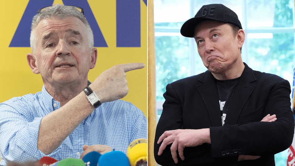 Michael O'Leary and Elon Musk