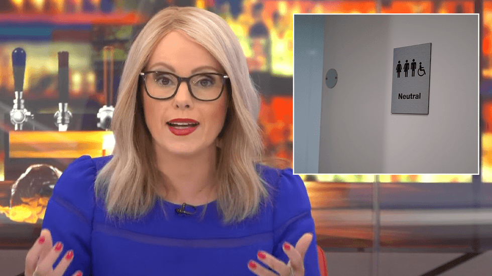 Michelle Dewberry and a gender neutral toilet