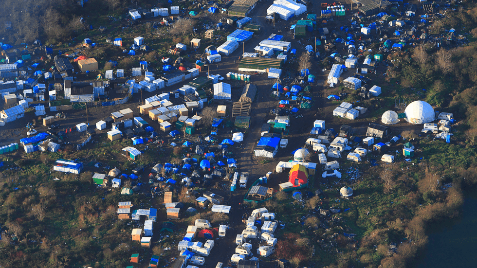 Migrant camp in Calais