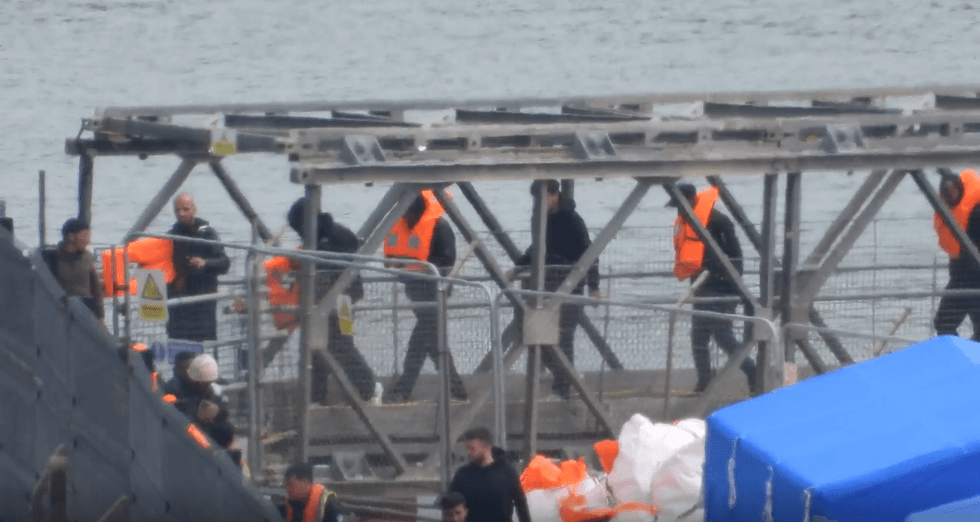 Migrants arriving in the UK today