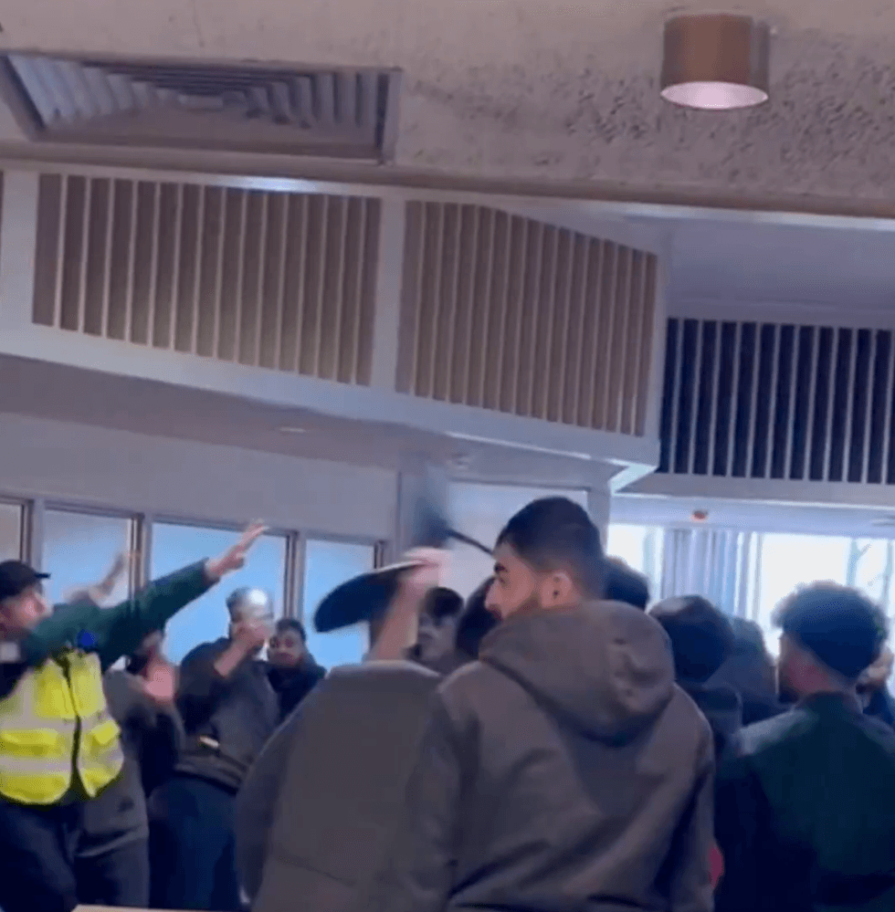 Migrants fighting in RAF Westfield