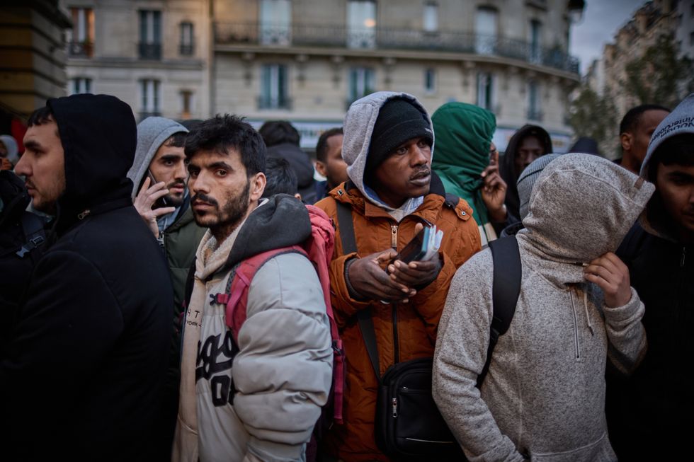Migrants in Paris