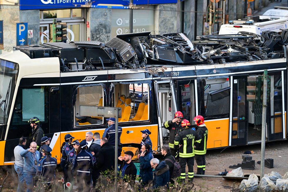 MILAN TRAM CRASH