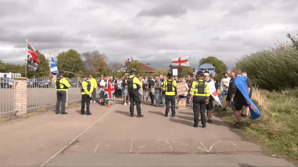 Milton Keynes protesters