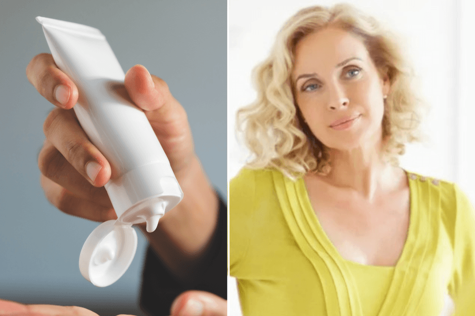 Moisturiser / middle age woman