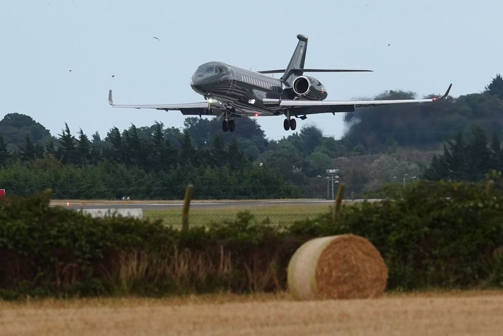 Mr Kinahan, 49, arrived at Casement Aerodrome at Baldonnel on Sunday evening